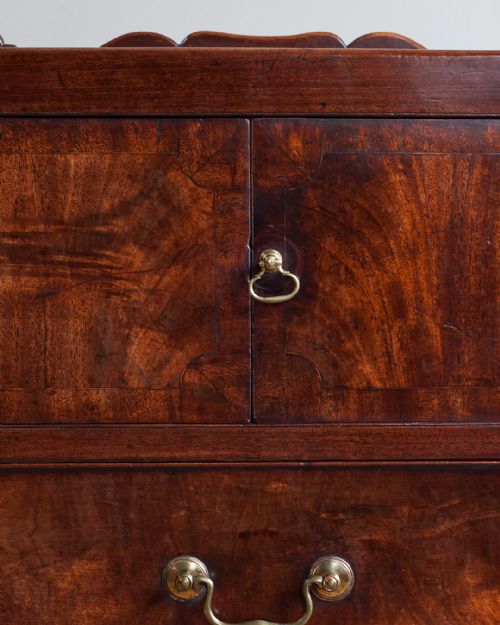 GEORGE III MAHOGANY TRAY TOP COMMODE - ADDITIONAL PHOTO 6