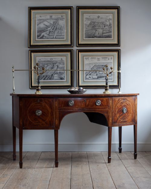 GEORGIAN MAHOGANY BOWFRONT SIDEBOARD - ADDITIONAL PHOTO 1