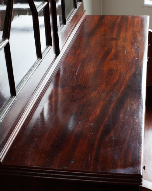 GEORGE III MAHOGANY SECRETAIRE BOOKCASE - ADDITIONAL PHOTO 9