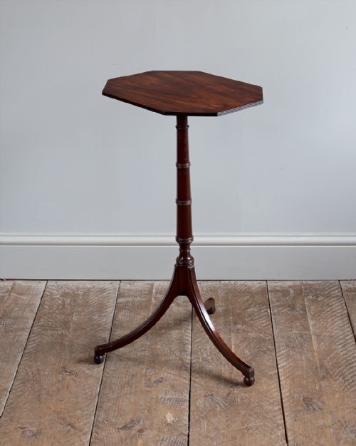 regency mahogany octagonal tripod table - CATEGORY: ANTIQUE TABLES - DATED 19TH CENTURY
