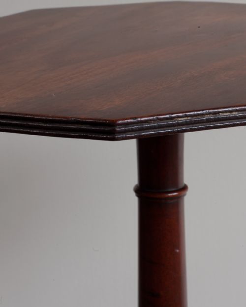 REGENCY MAHOGANY OCTAGONAL TRIPOD TABLE - ADDITIONAL PHOTO 6