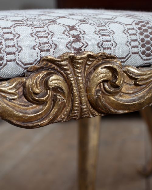 19TH CENTURY CARVED GILTWOOD STOOLS - ADDITIONAL PHOTO 7