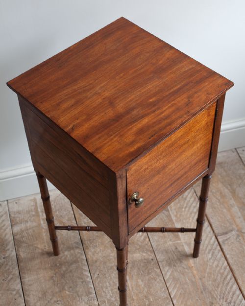 GEORGIAN MAHOGANY POT CUPBOARD - ADDITIONAL PHOTO 5