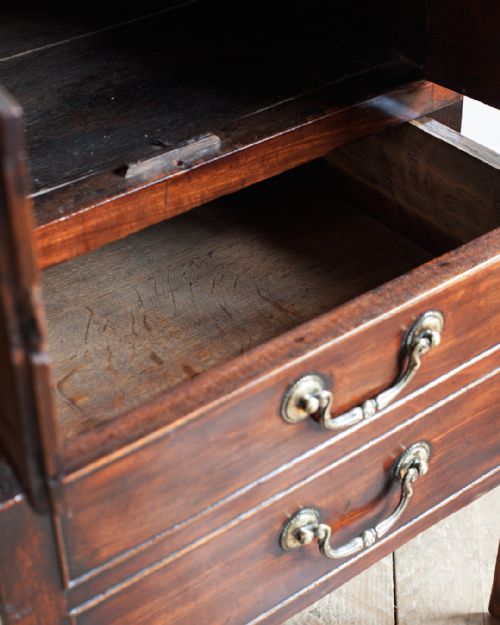 GEORGE III MAHOGANY TRAY TOP COMMODE - ADDITIONAL PHOTO 4