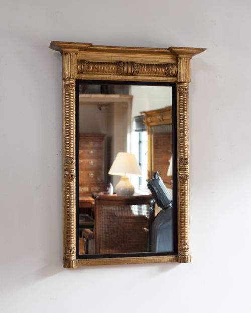 good quality regency gilt overmantel mirror - CATEGORY: ANTIQUE MIRRORS - DATED 18TH CENTURY