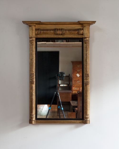 GOOD QUALITY REGENCY GILT OVERMANTEL MIRROR - ADDITIONAL PHOTO 1
