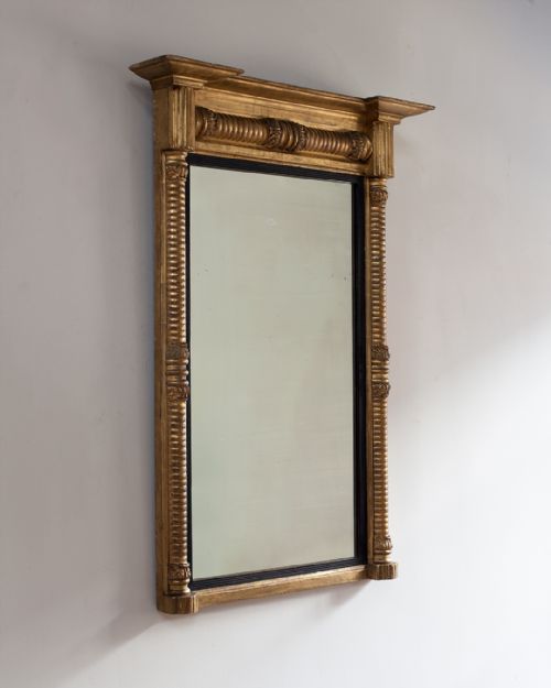 GOOD QUALITY REGENCY GILT OVERMANTEL MIRROR - ADDITIONAL PHOTO 2