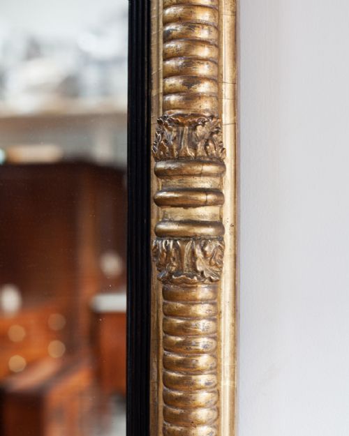 GOOD QUALITY REGENCY GILT OVERMANTEL MIRROR - ADDITIONAL PHOTO 3
