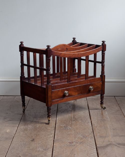 regency mahogany canterbury - CATEGORY: ANTIQUE FURNITURE - DATED 19TH CENTURY