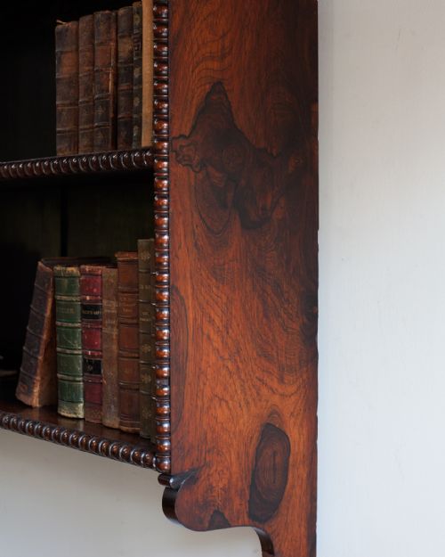WILLIAM IV ROSEWOOD WALL HANGING SHELVES - ADDITIONAL PHOTO 5