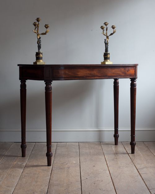 late regency mahogany serving tableconsole table - CATEGORY: ANTIQUE TABLES - DATED REGENCY