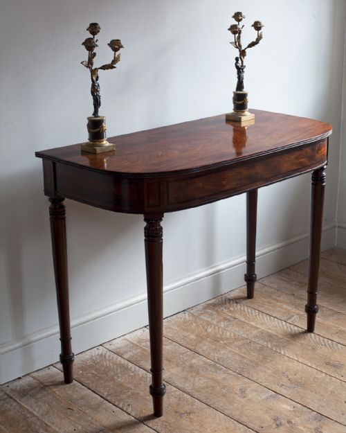 LATE REGENCY MAHOGANY SERVING TABLECONSOLE TABLE - ADDITIONAL PHOTO 1