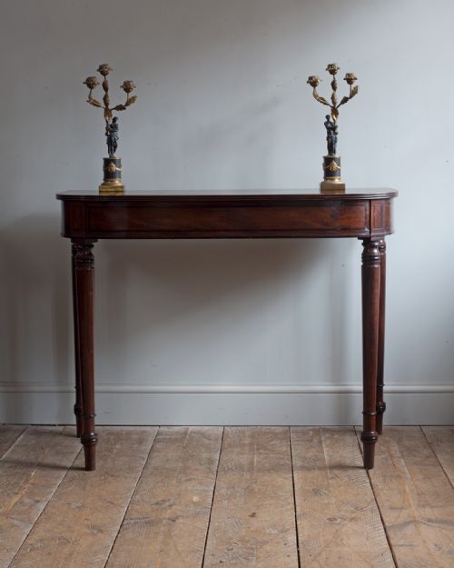 LATE REGENCY MAHOGANY SERVING TABLECONSOLE TABLE - ADDITIONAL PHOTO 3