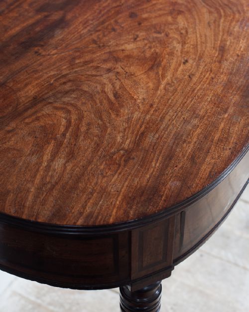 LATE REGENCY MAHOGANY SERVING TABLECONSOLE TABLE - ADDITIONAL PHOTO 6