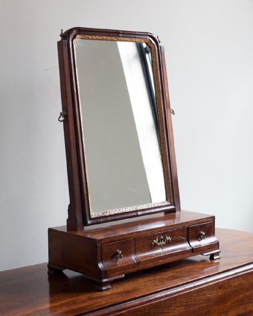GEORGE III MAHOGANY TOILET MIRROR - ADDITIONAL PHOTO 1