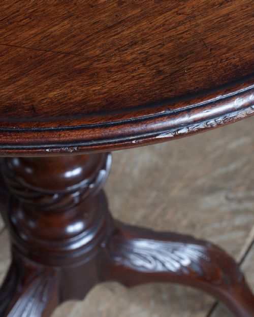 GEORGE III MAHOGANY TRIPOD TABLE - ADDITIONAL PHOTO 6