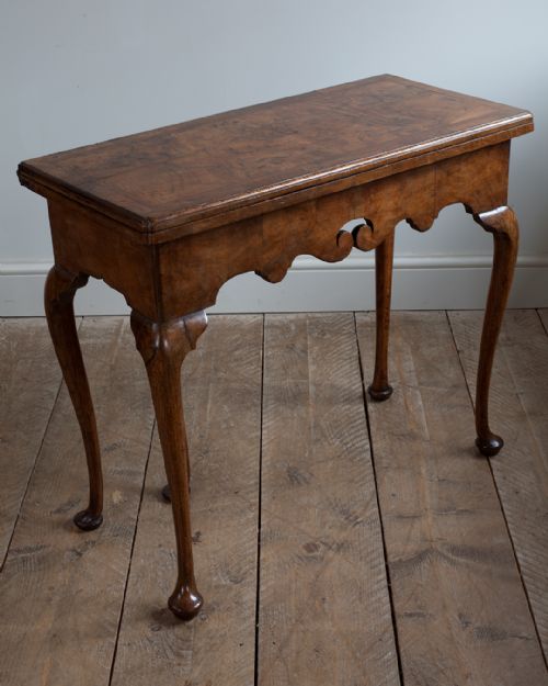 GEORGE I WALNUT AND ASH CARD TABLE - ADDITIONAL PHOTO 2