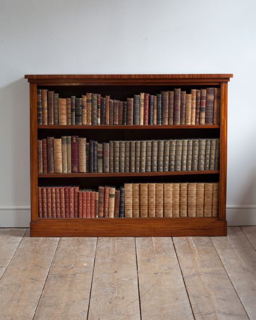 19TH CENTURY SATINWOOD OPEN BOOKCASE - ADDITIONAL PHOTO 1