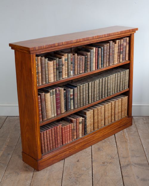 19TH CENTURY SATINWOOD OPEN BOOKCASE - ADDITIONAL PHOTO 3