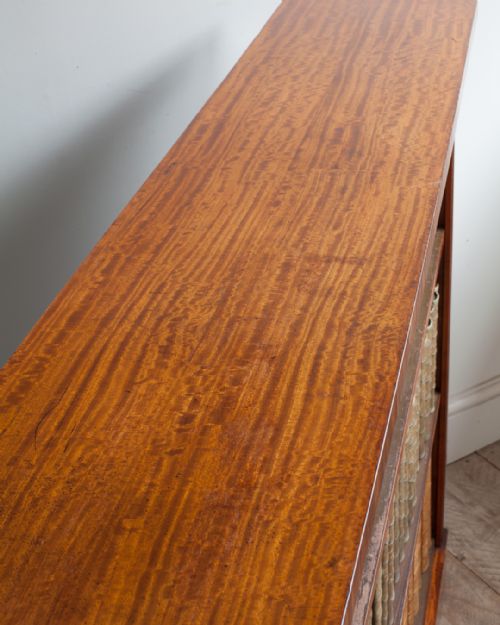 19TH CENTURY SATINWOOD OPEN BOOKCASE - ADDITIONAL PHOTO 4