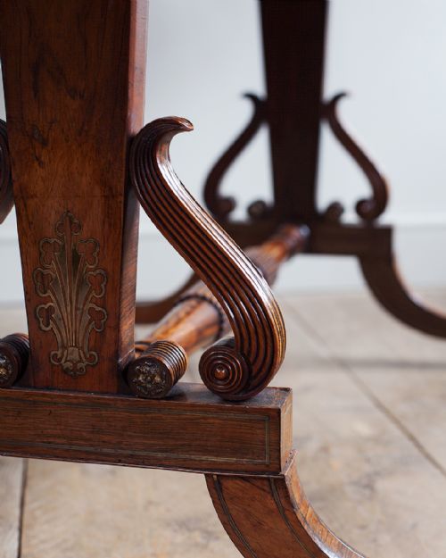 REGENCY ROSEWOOD SOFA TABLE - ADDITIONAL PHOTO 6