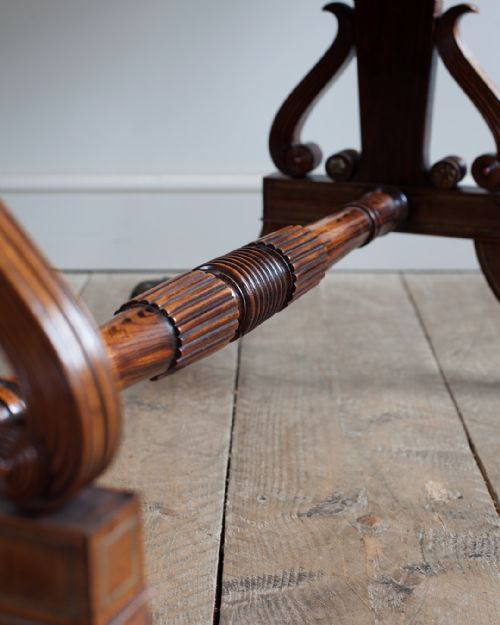 REGENCY ROSEWOOD SOFA TABLE - ADDITIONAL PHOTO 8