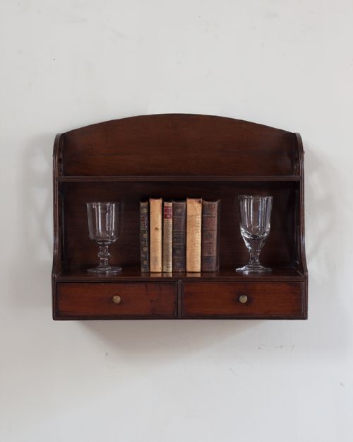 19TH CENTURY MAHOGANY WALL SHELVES - ADDITIONAL PHOTO 1