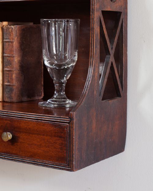 19TH CENTURY MAHOGANY WALL SHELVES - ADDITIONAL PHOTO 3