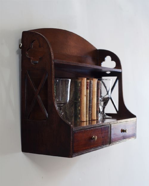 19TH CENTURY MAHOGANY WALL SHELVES - ADDITIONAL PHOTO 5