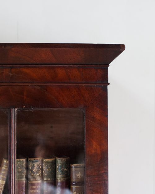 19TH CENTURY MAHOGANY WALL HANGING CABINET - ADDITIONAL PHOTO 2