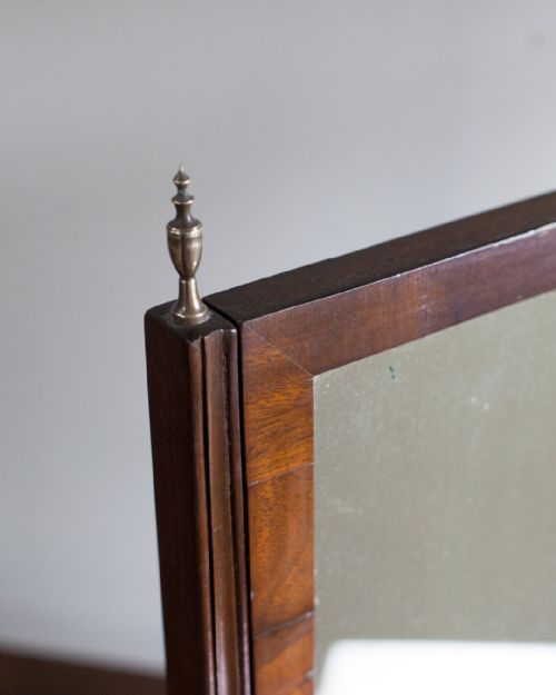 GEORGIAN MAHOGANY SWING MIRROR - ADDITIONAL PHOTO 2