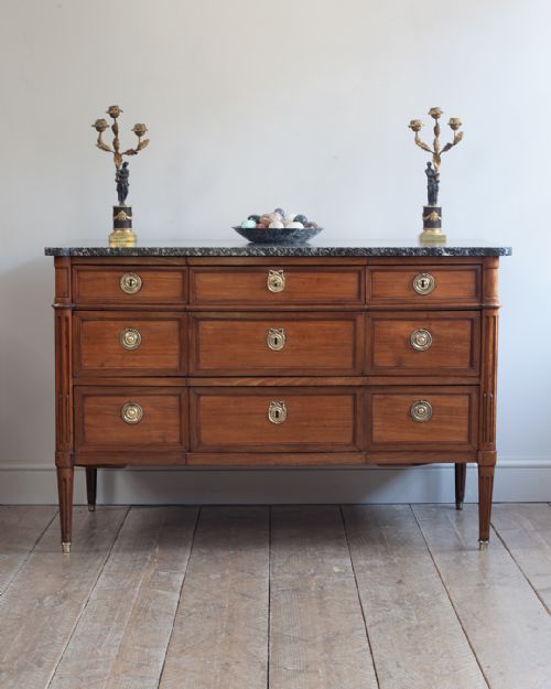 LATE 18TH CENTURY FRENCH MAHOGANY COMMODE - ADDITIONAL PHOTO 2