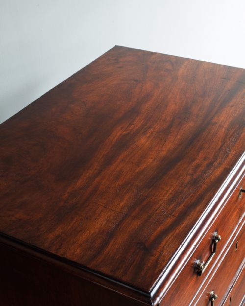 GEORGE III MAHOGANY SECRETAIRE CHEST OF DRAWERS - ADDITIONAL PHOTO 7
