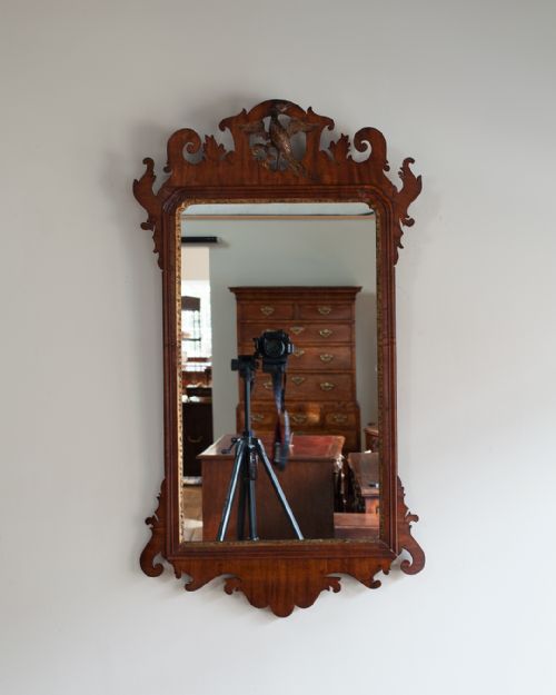 george iii mahogany fret mirror - CATEGORY: ANTIQUE MIRRORS - DATED GEORGIAN