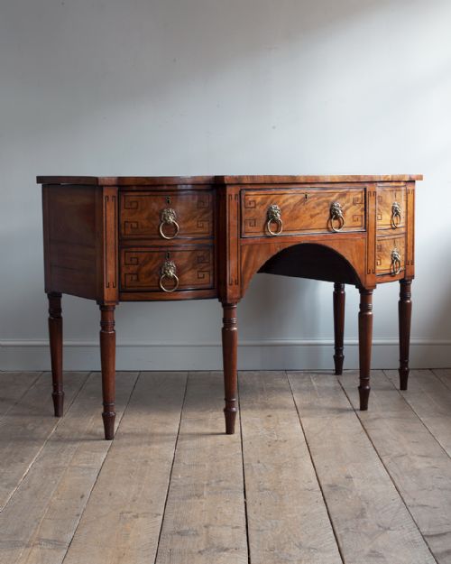 REGENCY MAHOGANY BREAKFRONT SIDEBOARD - ADDITIONAL PHOTO 1