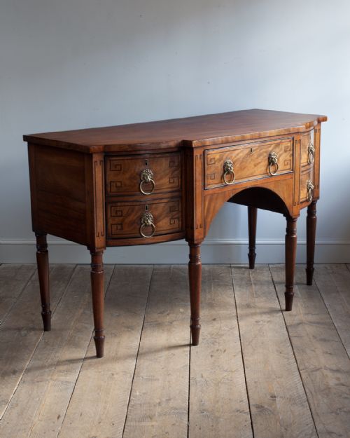 REGENCY MAHOGANY BREAKFRONT SIDEBOARD - ADDITIONAL PHOTO 2