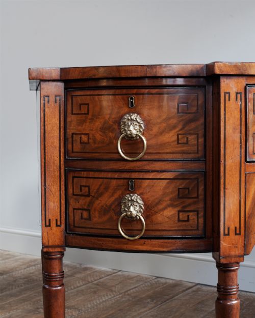 REGENCY MAHOGANY BREAKFRONT SIDEBOARD - ADDITIONAL PHOTO 6