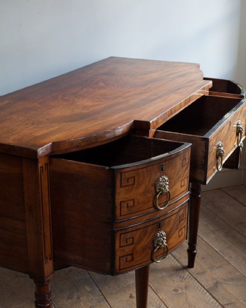 REGENCY MAHOGANY BREAKFRONT SIDEBOARD - ADDITIONAL PHOTO 9