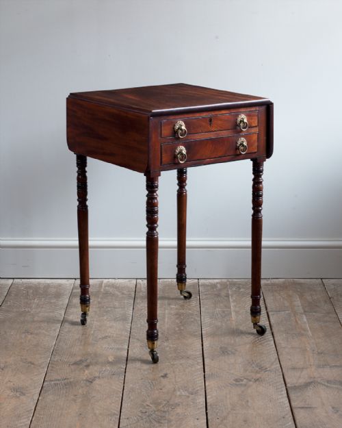 regency mahogany work table - CATEGORY: ANTIQUE TABLES - DATED 19TH CENTURY
