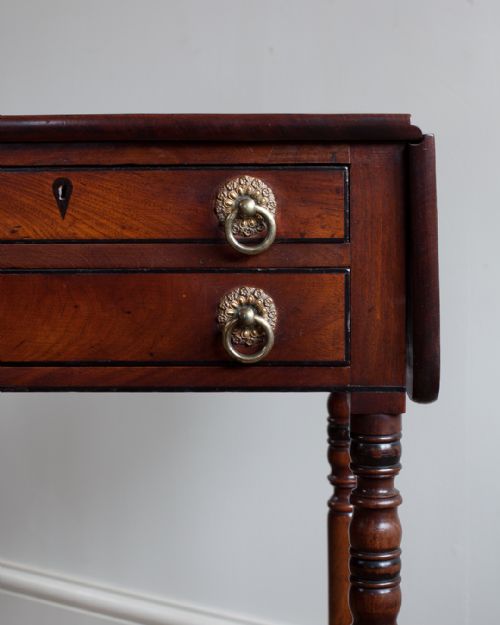 REGENCY MAHOGANY WORK TABLE - ADDITIONAL PHOTO 2