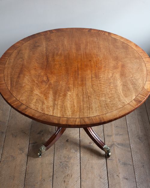 REGENCY MAHOGANY CENTRE TABLE - ADDITIONAL PHOTO 2