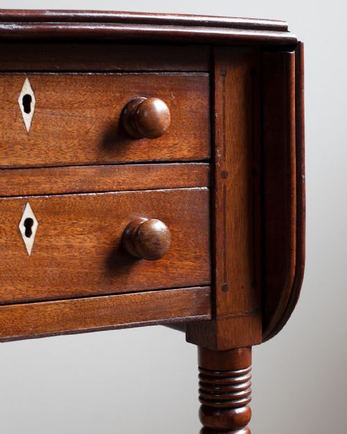REGENCY MAHOGANY WORK TABLE - ADDITIONAL PHOTO 5