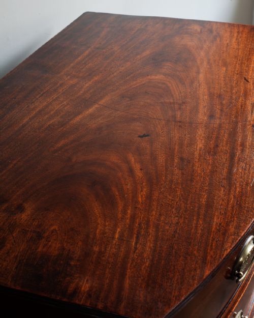 GEORGE IV MAHOGANY BOWFRONT CHEST OF DRAWERS - ADDITIONAL PHOTO 5