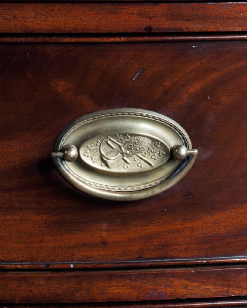 GEORGE IV MAHOGANY BOWFRONT CHEST OF DRAWERS - ADDITIONAL PHOTO 7