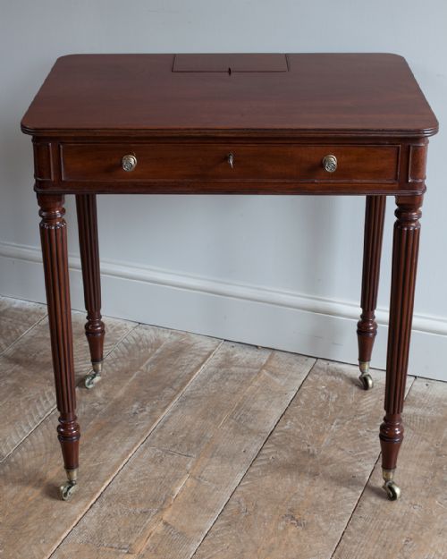 REGENCY MAHOGANY CHAMBER WRITING TABLE - ADDITIONAL PHOTO 2