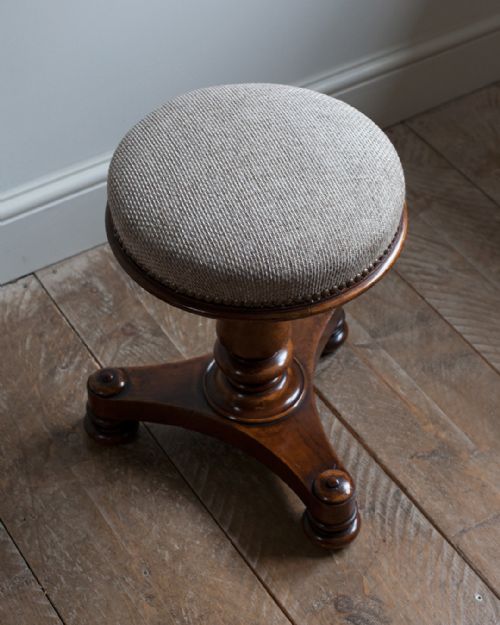 WILLIAM IV MAHOGANY PIANO STOOL - ADDITIONAL PHOTO 2