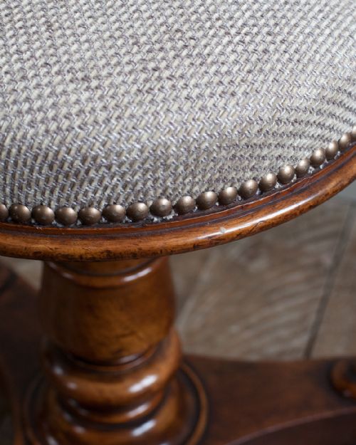 WILLIAM IV MAHOGANY PIANO STOOL - ADDITIONAL PHOTO 3