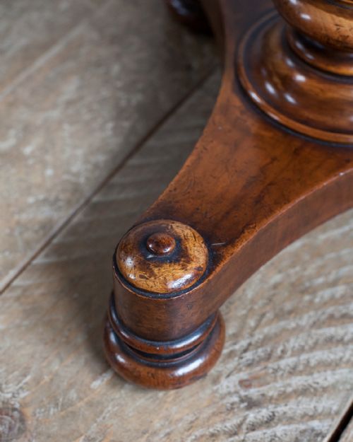 WILLIAM IV MAHOGANY PIANO STOOL - ADDITIONAL PHOTO 5