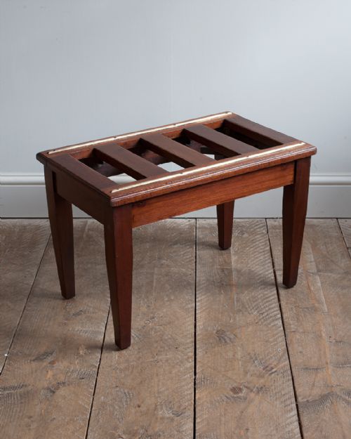 19th century mahogany luggage rack - CATEGORY: ANTIQUE MISCELLANEOUS - DATED 19TH CENTURY