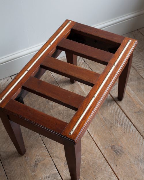19TH CENTURY MAHOGANY LUGGAGE RACK - ADDITIONAL PHOTO 2